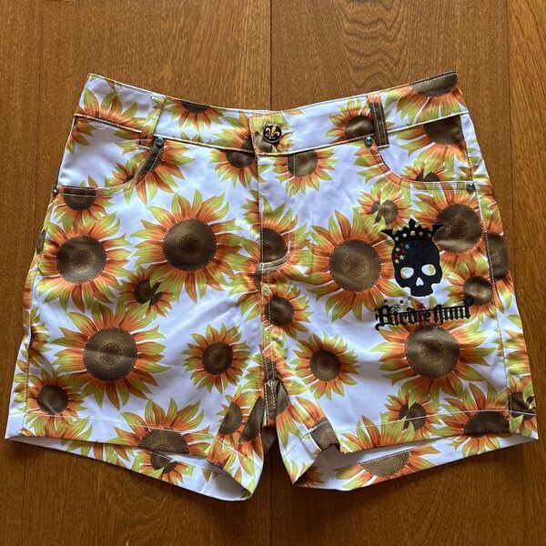 バーディハント ショートパンツ ゴルフウェア M ひまわり 可愛い