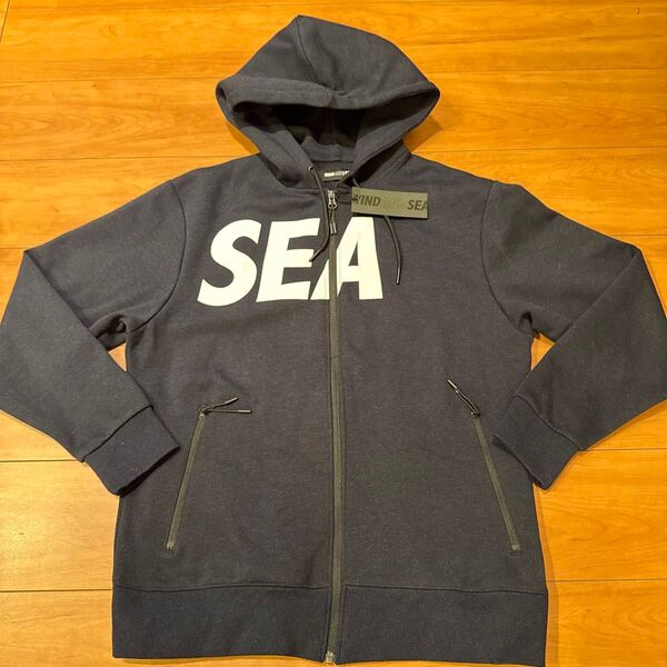 【WIND AND SEA ウィンダンシー】新品未使用 Tech Fleece Zip-up Hooded パーカー M ネイビー