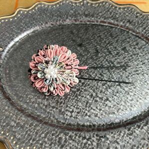 お花の髪飾り