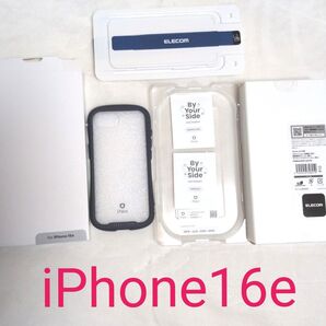 iPhone 16e iFace Reflection ケース ネイビー ELECOMガラスフィルムiPhone16e用