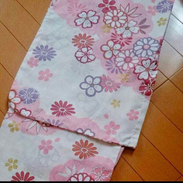 絹絵屋 SUZUNOKI 浴衣 ゆかた 花柄 着物 夏物 和洋折衷