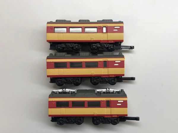 Bトレ 485系国鉄特急色 中間車3両 Bトレインショーティー ジャンク品