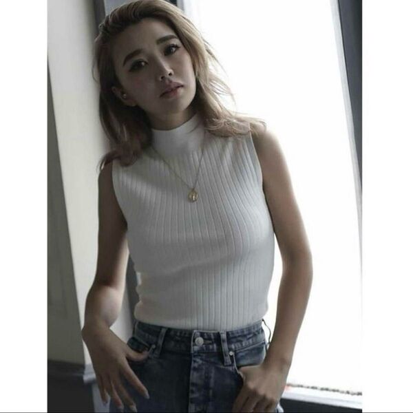 eimy istoire ワイドリブノースリニットプルオーバー