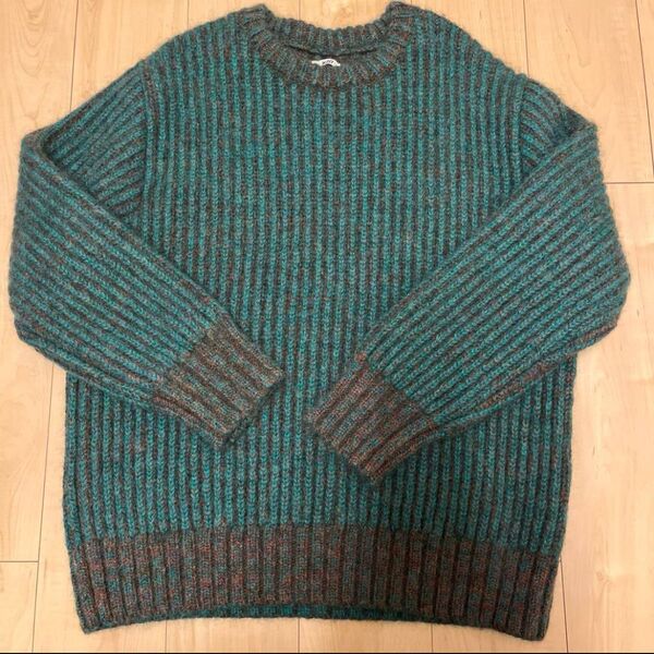KHOKI ニット 22AW KNIT セーター サイズ2 Mサイズ グリーン ニット 長袖
