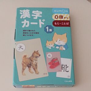 くもん出版 0歳から もじ・ことば 漢字カード 1集 KUMON 公文 知育玩具 早期教育 幼児 教材 教室 フラッシュカード