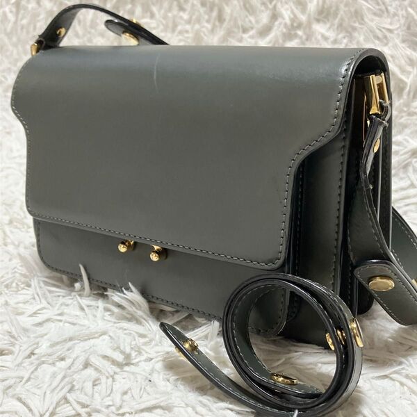MARNI マルニ ショルダーバッグ トランク ゴールド金具 レザー G金具 肩掛け 腕掛け ハンドバッグ