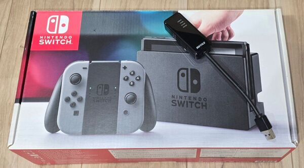 【美品】Nintendo Switch グレー 本体 プロコン 充電グリップ sdカード セット