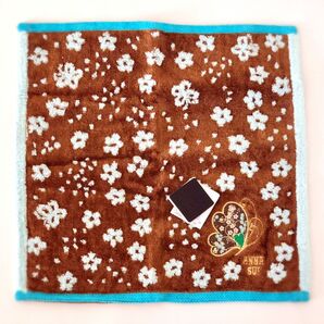 【未使用】ANNA SUI ミニ タオル ハンカチ ブラウン タグ付き アナスイ