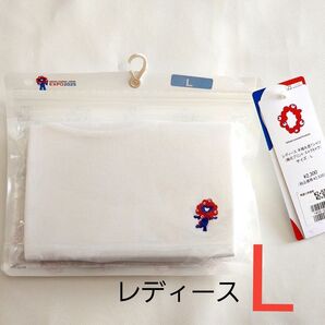 ●クーポン利用可●【新品】EXPO2025 婦人 インナー Tシャツ 半袖 丸首 ミャクミャクワンポイント ホワイト 白 L