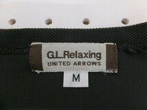 〈送料280円〉G.L.Relaxing グリーンレーベルリラクシング ユナイテッドアローズ メンズ メッシュ調半袖Tシャツ M 焦げ茶_画像2