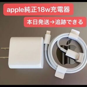 新品 未使用 Apple純正 18W充電器 USB-C - Lightningケーブルセット