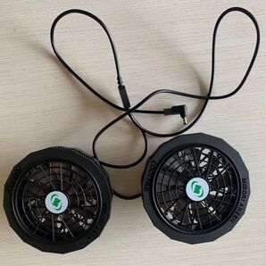 動作未確認、写真通りのまの発送しますミドリ安全 ヘルメット用送風機 COOL FAN 2個