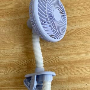 mini小型扇風機 クリップ式 パープル