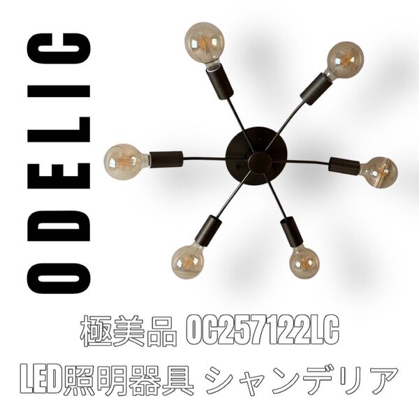 ODELIC オーデリック OC257122LC 照明器具 6灯 シャンデリア シーリングライト 天井照明 アンティーク ブロンズ