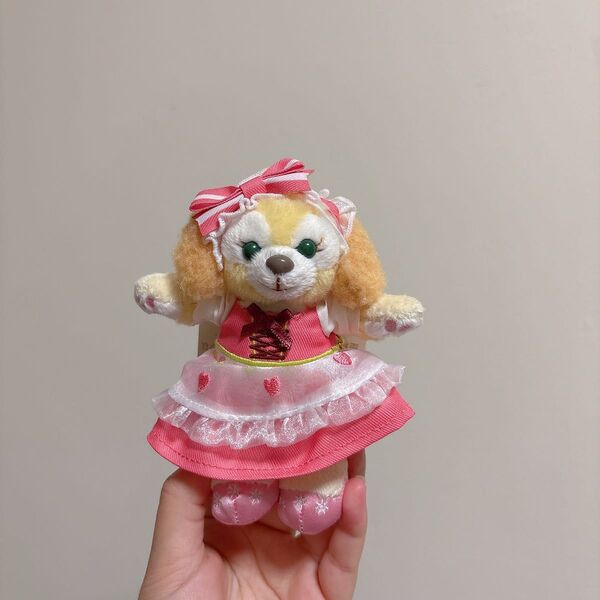 上海ディズニー ダッフィー&フレンズ クッキーアン ぬいぐるみキーチェーン