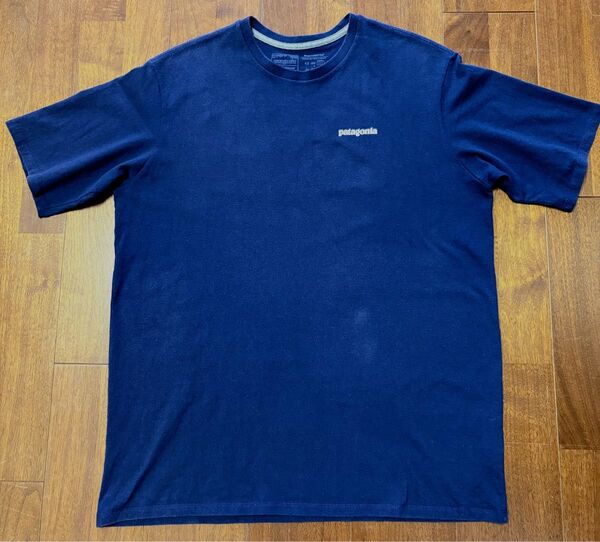 パタゴニア 半袖Tシャツ P-6ロゴ レスポンシビリティー ネイビー L patagonia ノースフェイス
