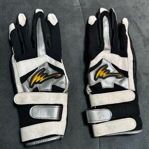 アイピーセレクト バッティンググローブ 野球用 ホワイト×ブラック×シルバー