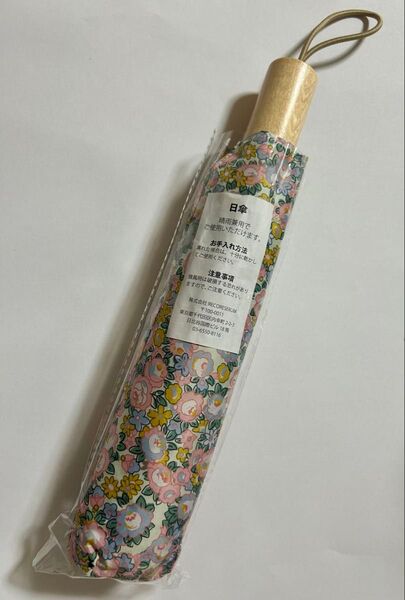 晴雨兼用 折りたたみ傘 花柄 収納時約29cm レディース マルチカラー BIJOU DE MER 未使用