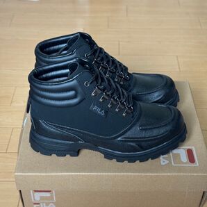 FILA ブラック ハイカットシューズ 厚底スニーカー 長靴