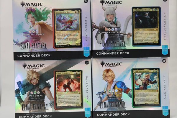 【新品未開封】(コレクター版)マジック:ザ・ギャザリングFINAL FANTASY統率者デッキ4種 英語版※コレブサンプルパック有