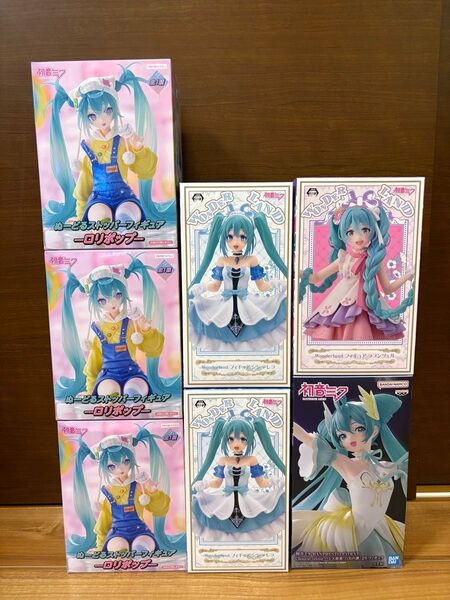 【新品未開封】初音ミク ロリポップ シンデレラ ラプンツェル 白鳥の湖 セット