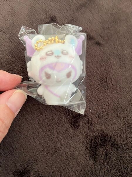 ちいかわ サンリオ コラボ シークレットフロッキー マスコットチャーム モモンガ クロミ 未使用