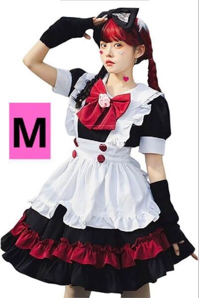メイド服 ゴスロリ ワンピース 仮装 レディース サイズM コスプレハロウィン