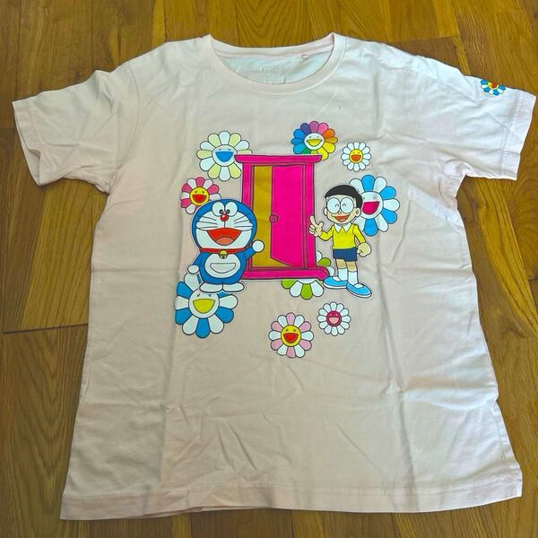 ユニクロ ドラえもん コラボTシャツ 半袖 キッズ ピンク 140cm