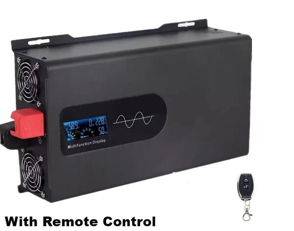 24V DC/ACインバーター 5000W 定格2500W 110V/60Hz リモコン付き