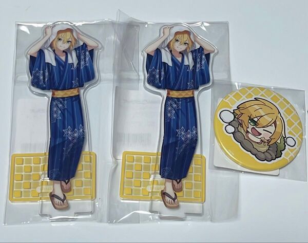 にじさんじ 温泉スクラッチ DMMスクラッチ アクリルスタンド 缶バッジ 卯月コウ