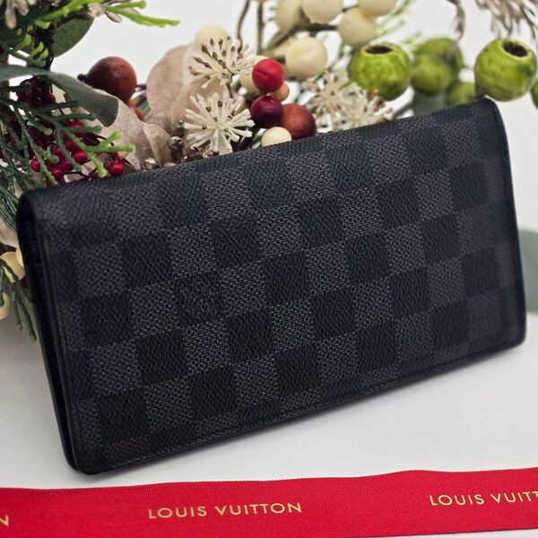 Louis Vuitton 長財布 ダミエグラフィット ポルトフォイユ ブラザ ブラック ヴィトン ルイヴィトン メンズ