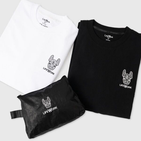 韓国ブランドLIFE WORK BASIC LADOK 2-PACK Tシャツ2枚Set LW255TS901-77 Lサイズ