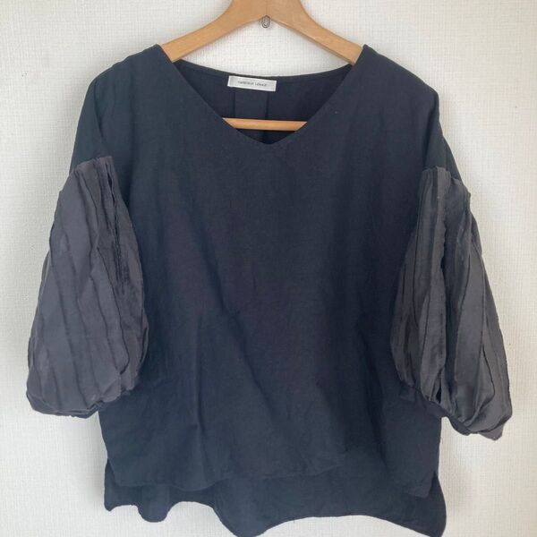 CAPRICIEUX LE'MAGE カットソー 半袖 バルーンスリーブ 黒