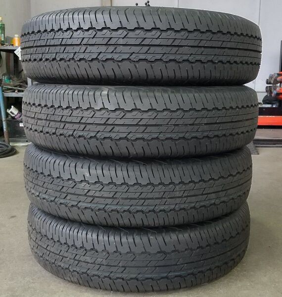 2025年2月製 納車前外し ダンロップ グラントレックAT 195/80R15 10分山 ※2本 ジムニー シエラ 新車外し