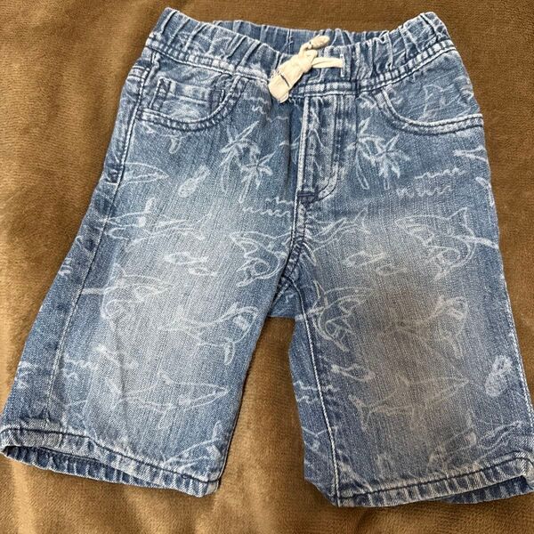 デニムショートパンツ ハーフパンツ GAP サメ 3years 100