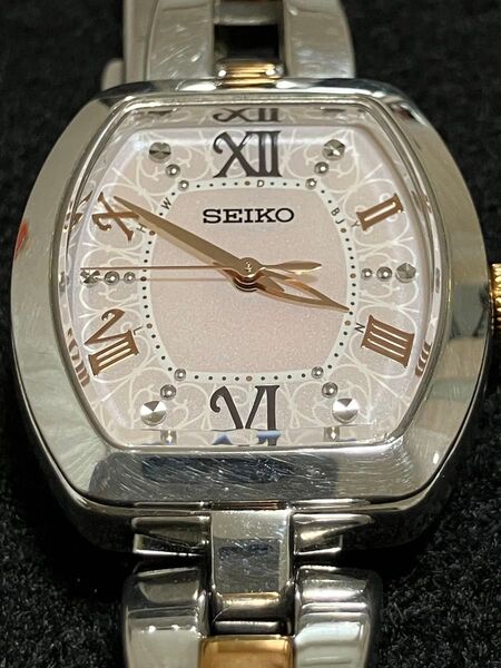★ジャンク品★部品取りにどうぞ!SEIKO ソーラー式腕時計 レディース ピンクゴールド