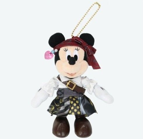 ディズニーランド パイレーツオブカリビアン ぬいぐるみバッジ ミニー