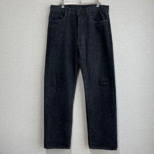 【USA製】90's Levi's 501 先染めブラック デニム W34 漆黒
