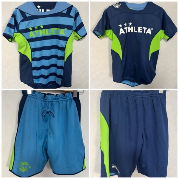 アスレタ ATHLETA リバーシブル セットアップ プラシャツ パンツ S位?