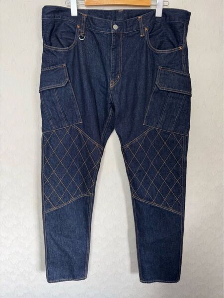 児島ジーンズ KOJIMA GENES ジーンズ ダブルニー カーゴ W40 デニムパンツ 13oz RNB-117