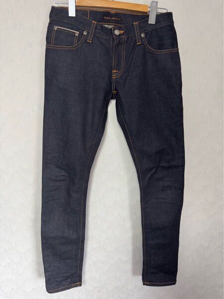 ヌーディージーンズ 1000本限定 W29L32 LONGJOHN ロングジョン デニムパンツ 赤耳 セルビッチ ピンクステッチ