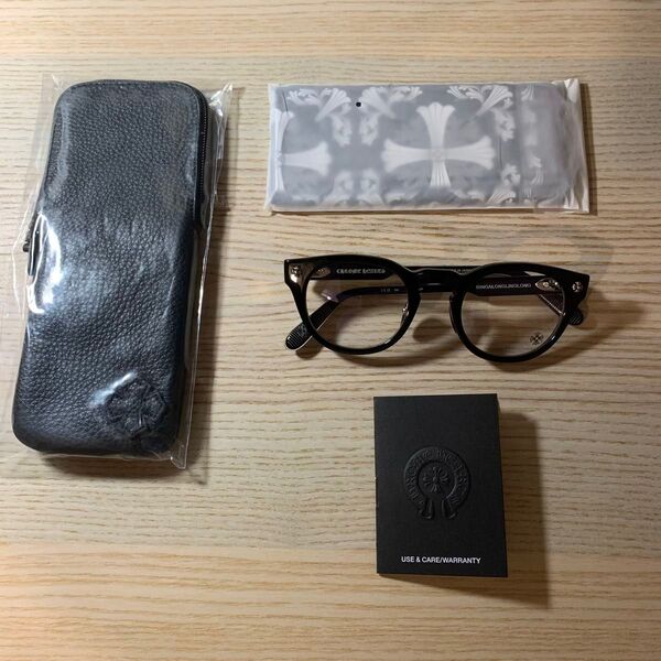 クロムハーツ メガネフレーム 伊達メガネ CHROME HEARTS DINGALONGLINGLONG BK 49サイズ