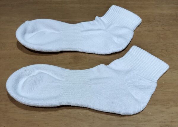 【キッズ】テニス バドミントン アンクルソックス 23〜25cm 白 くるぶし くるぶしソックス