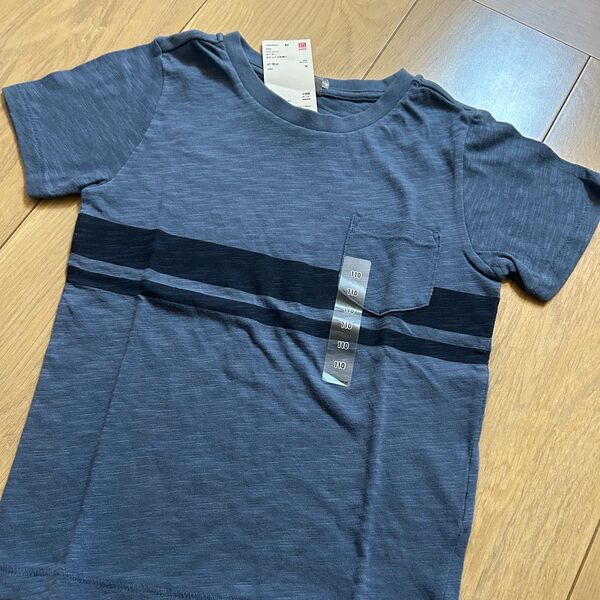 ユニクロ 半袖Tシャツ ボーダー コットン100% size110