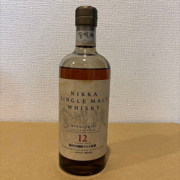 ニッカ 宮城峡 シングルモルト 仙台宮城峡モルト原酒 12年 旧ラベル 未開栓 NIKKA 古酒