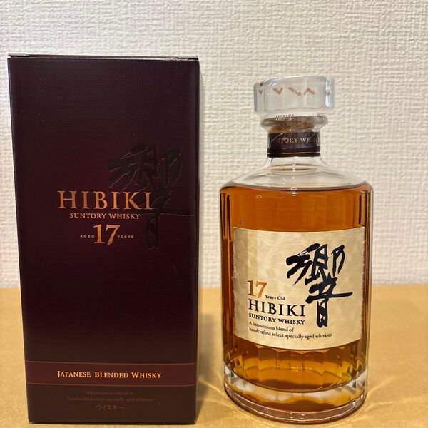 サントリーウイスキー 響17年 国産酒 SUNTORY WHISKY HIBIKI 未開封 古酒 箱付【3】