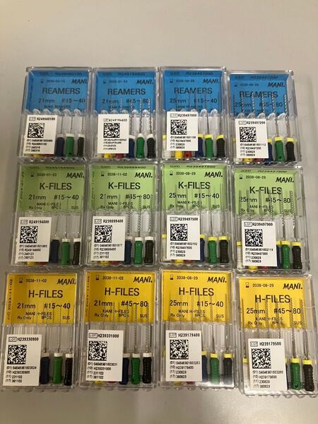 歯科 リーマー ファイル 各種 新品 12ケース