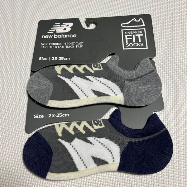 ニューバランス newbalance レディーススニーカーFITソックス 23-25cm 2足セット 新品未使用 送料無料