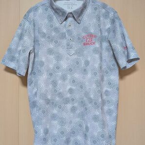 デサント CUTTER & BUCK 半袖シャツ 幾何学模様 ポロシャツ