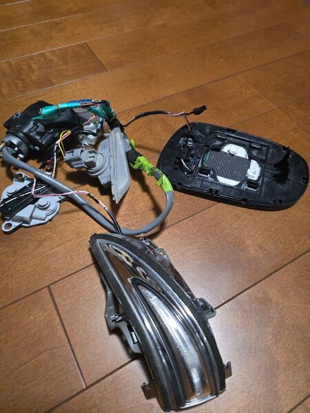 レクサス純正 ANF10 HS ドアミラー サイドミラー 左 左側 助手席 15P ピン ヒーター付